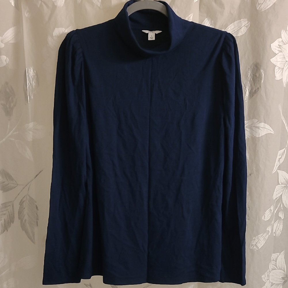 Crown Navy Long Sleeve Tee